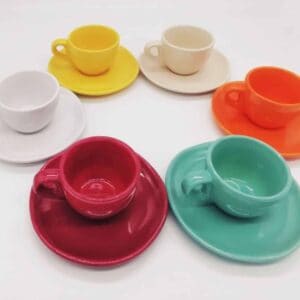 6 tazze caffè colori assortiti
